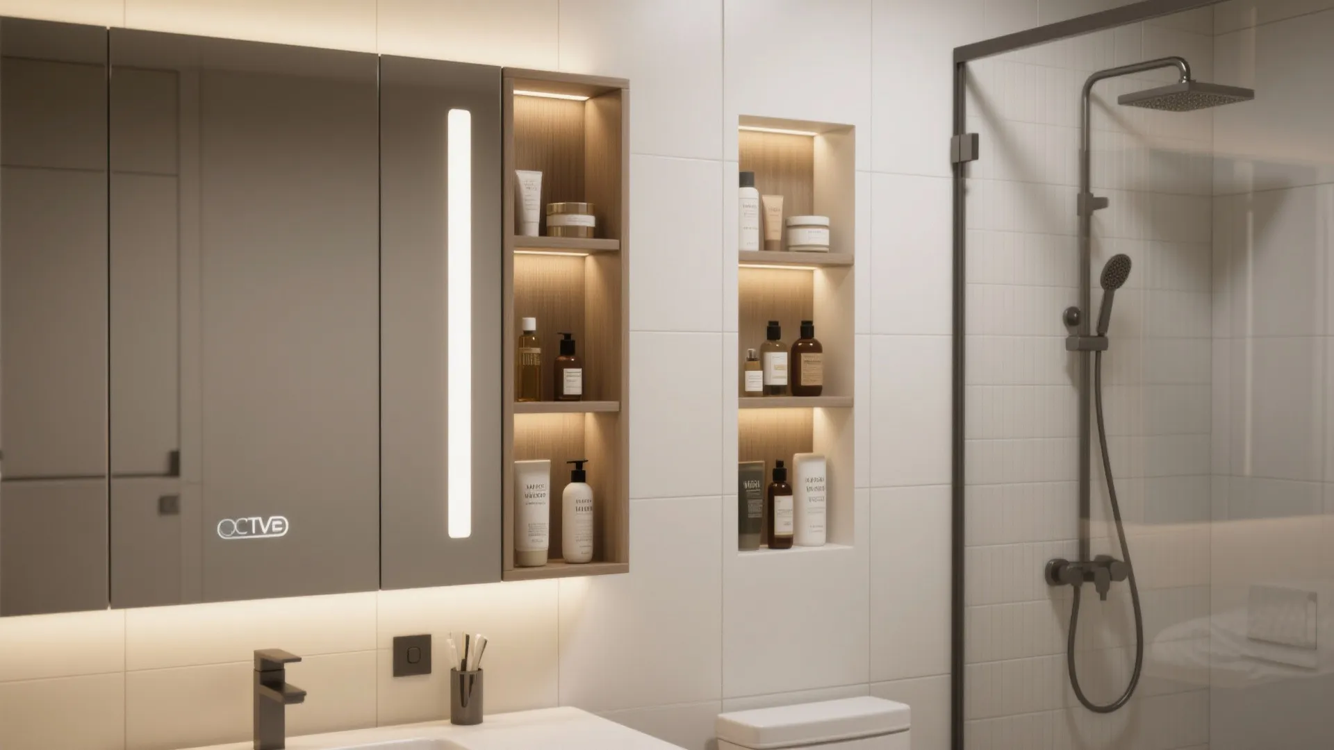 5. Smart bath zoning and storage solutions