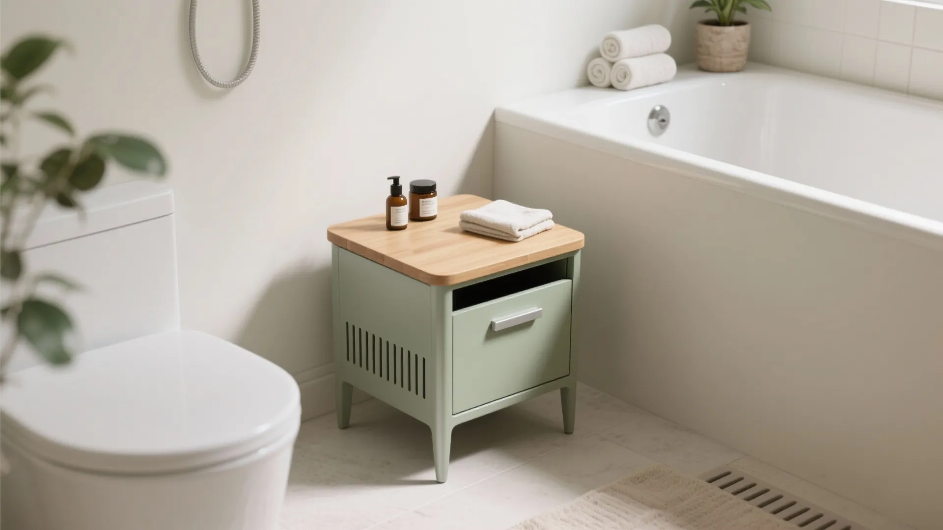 Storage Stool That Doubles As A Caddy