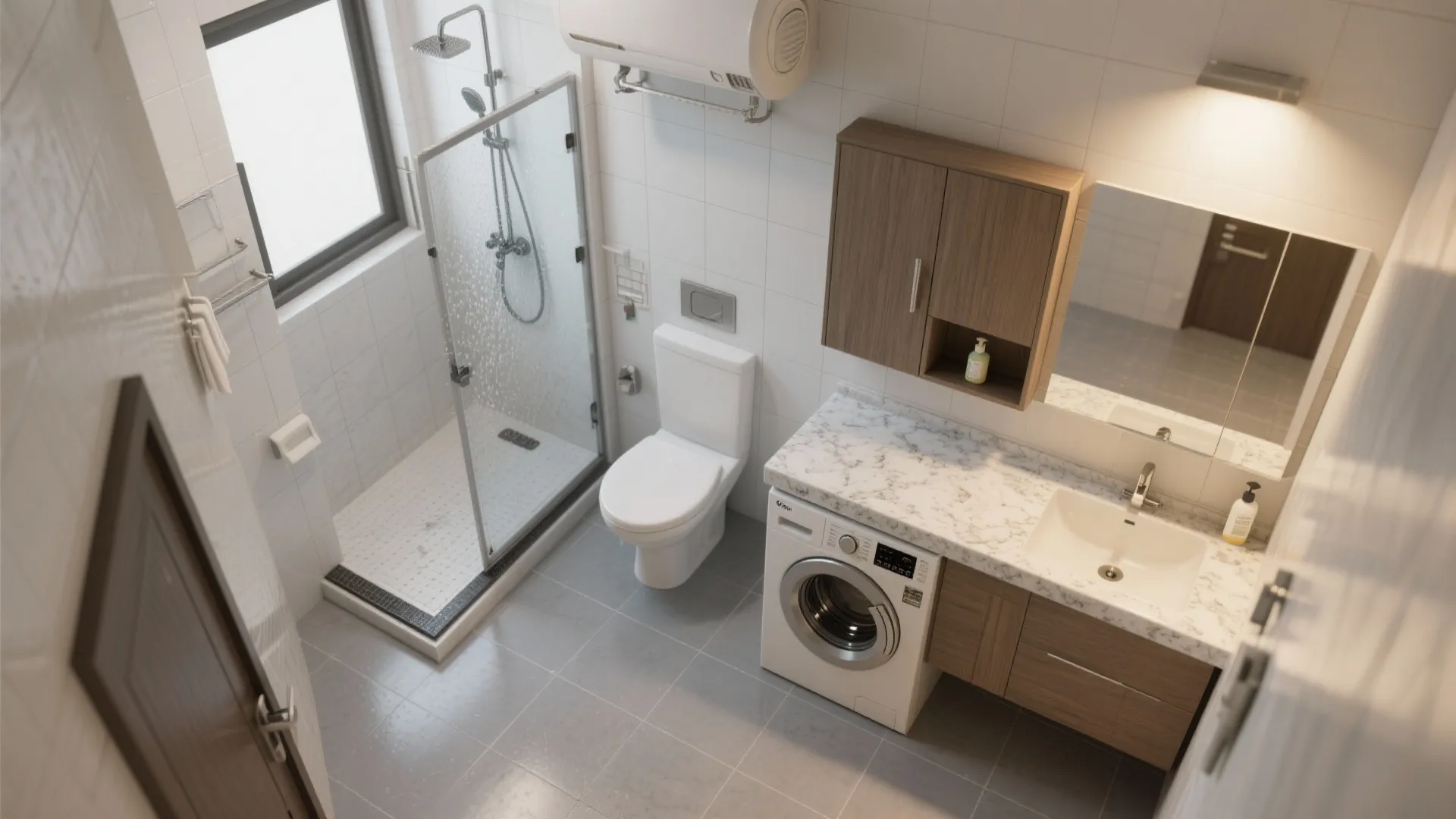 Bathroom + Utility: Monsoon-Ready, Slip-Safe, and Streamlined