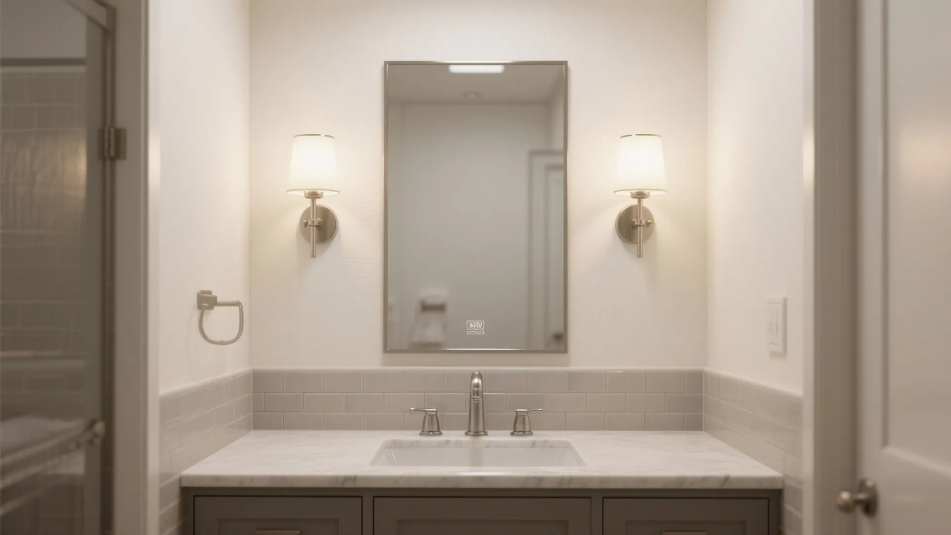 Damp-Rated Bathroom Sconces that Flatter the Mirror