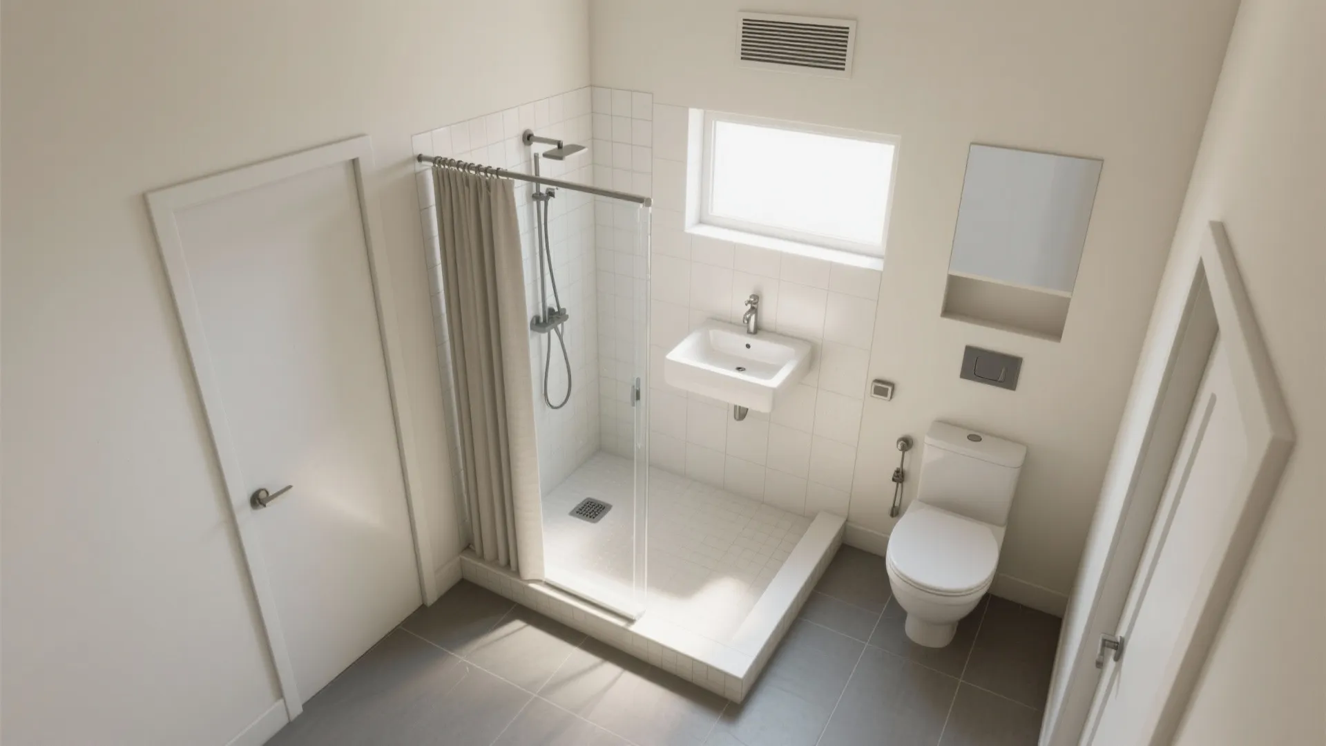 Compact Bathroom Zoning: Dry Where It Counts