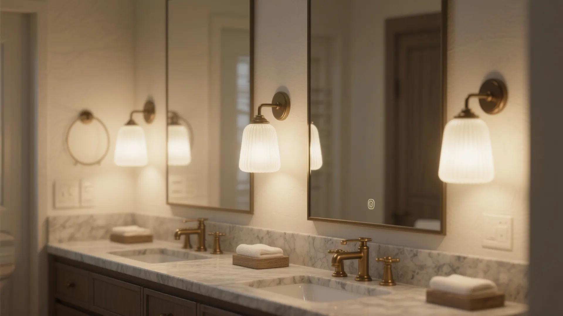 3. Accent above bathroom vanity