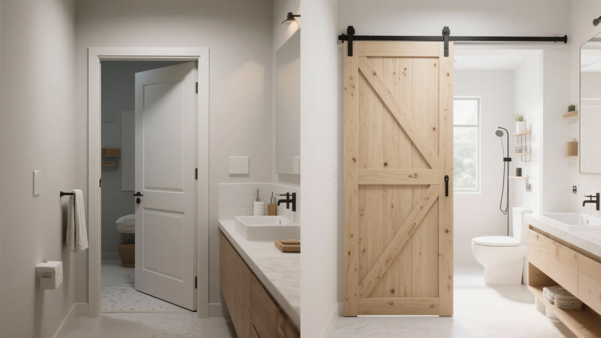 2. Pocket or Barn Doors