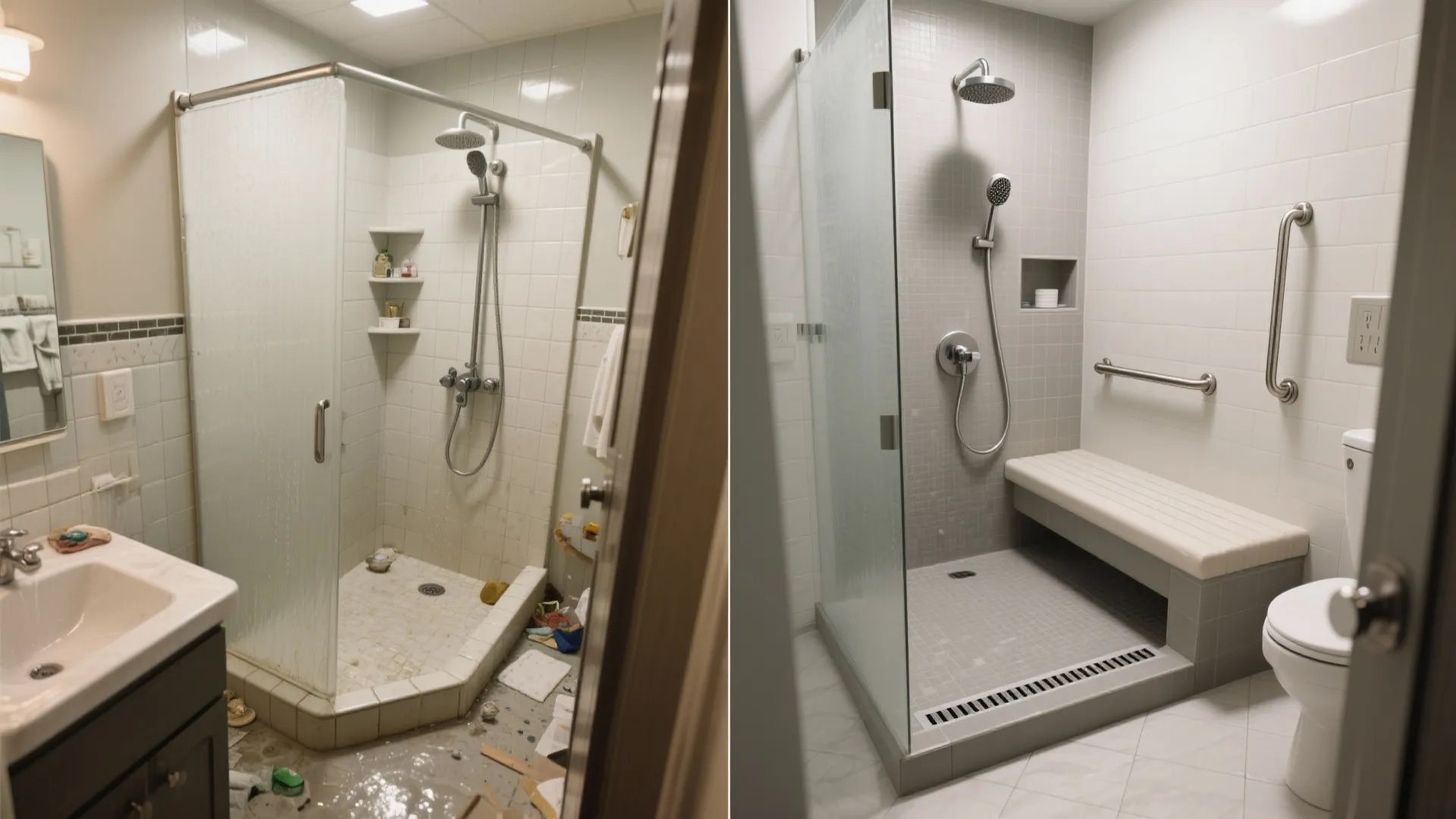 Spa-Lite Bathrooms with Zero-Threshold Showers