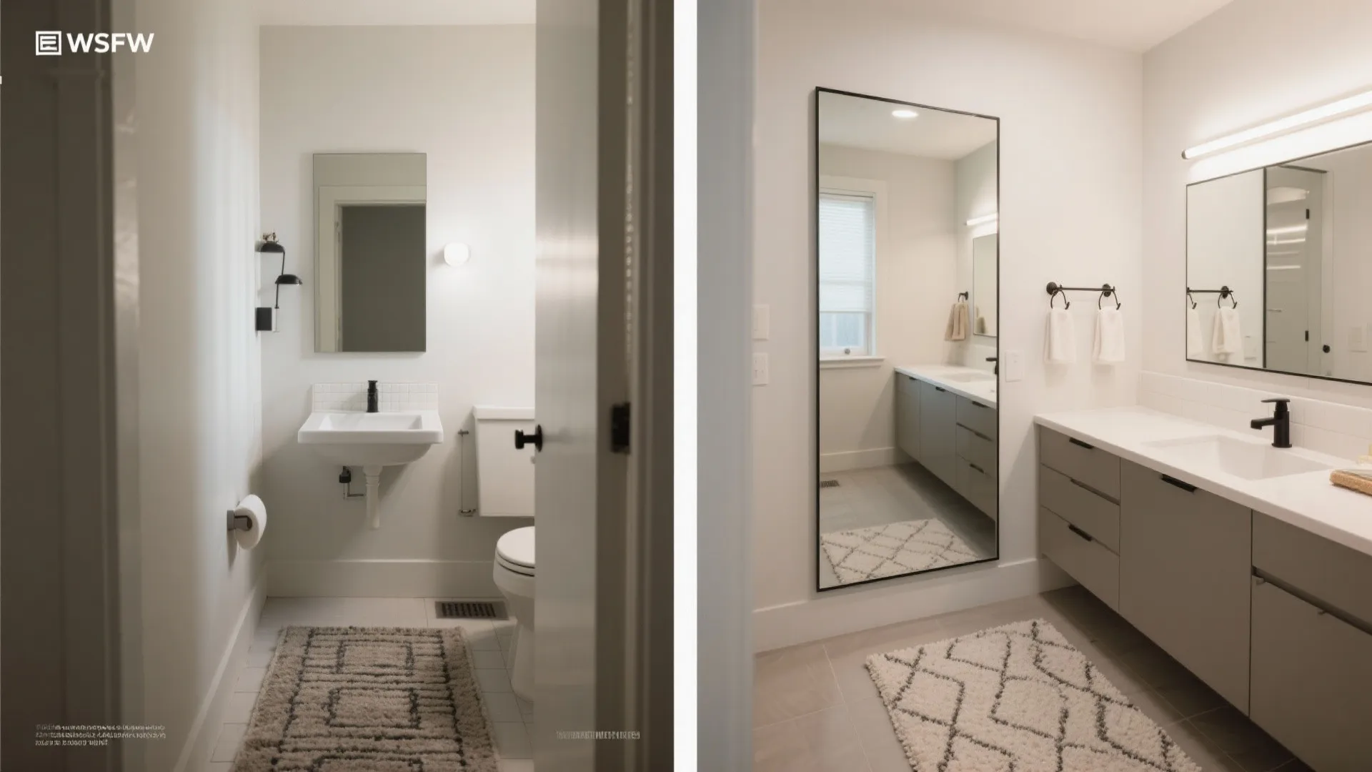 Big-Impact Accessories: Rugs, Mirrors, and Removable Hardware