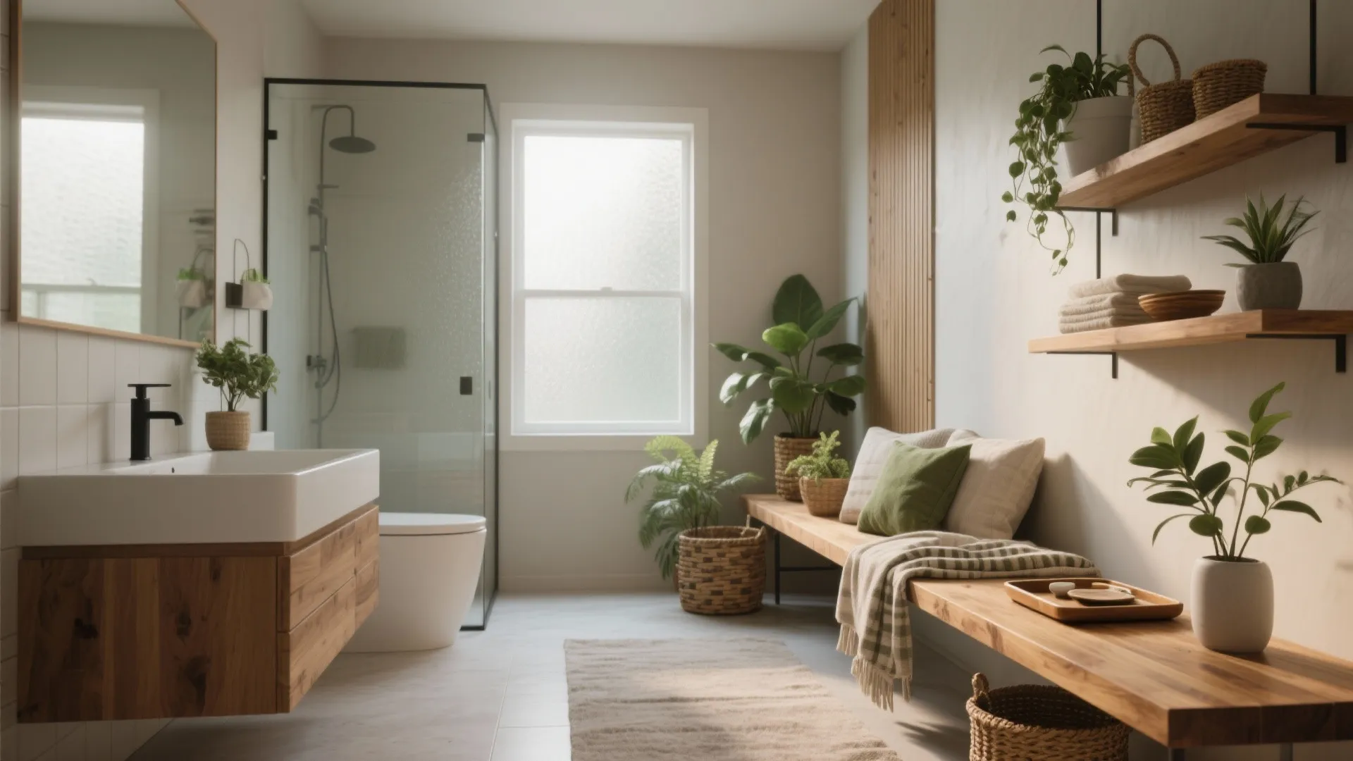 5 Bathroom Bench Decor Ideas: Creative and functional ways to style your bathroom bench like a designer