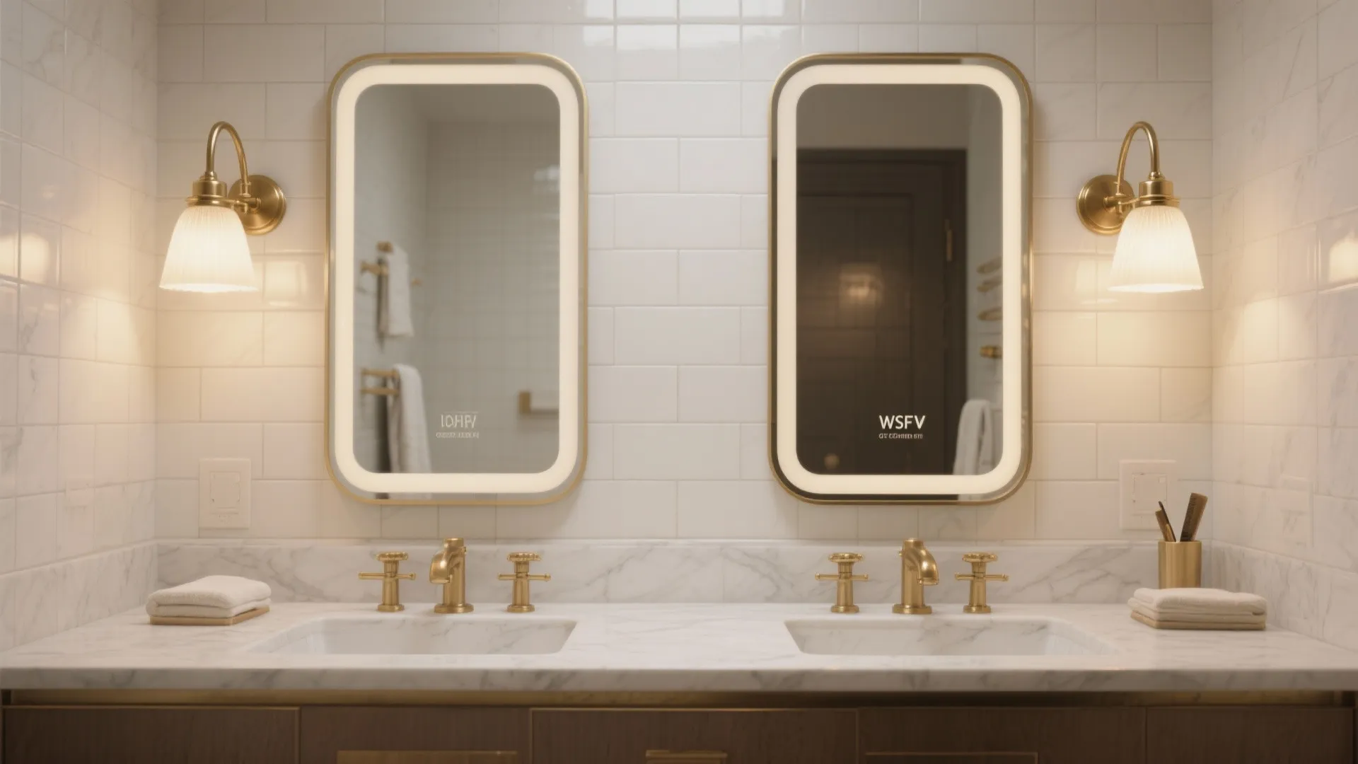 4. Bathroom mirror task light (with caution)