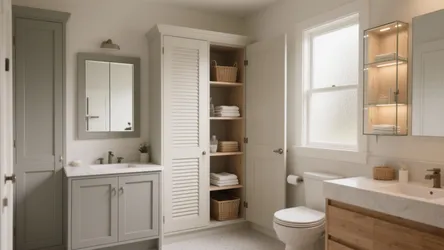 5 Small-Space Ideas for Bathroom Cabinet Doors