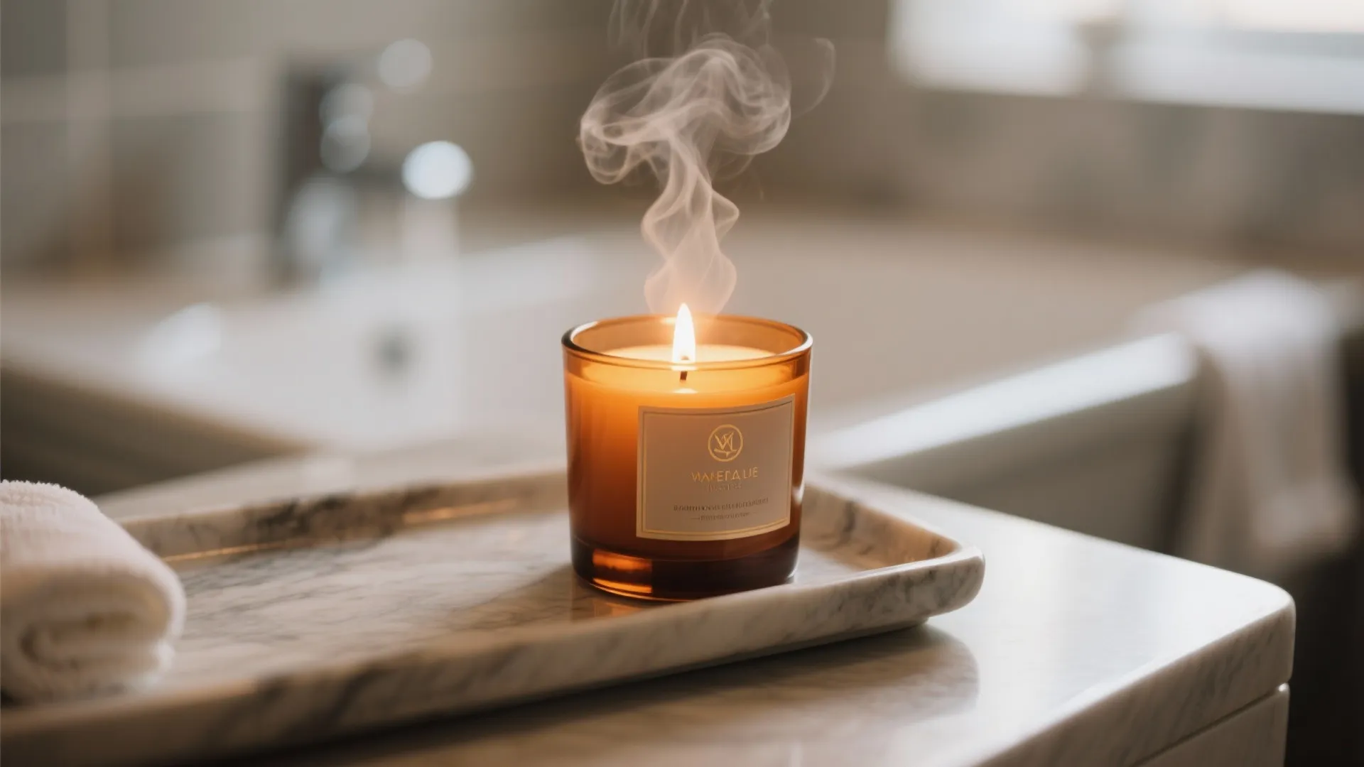 2. Add a small scented candle