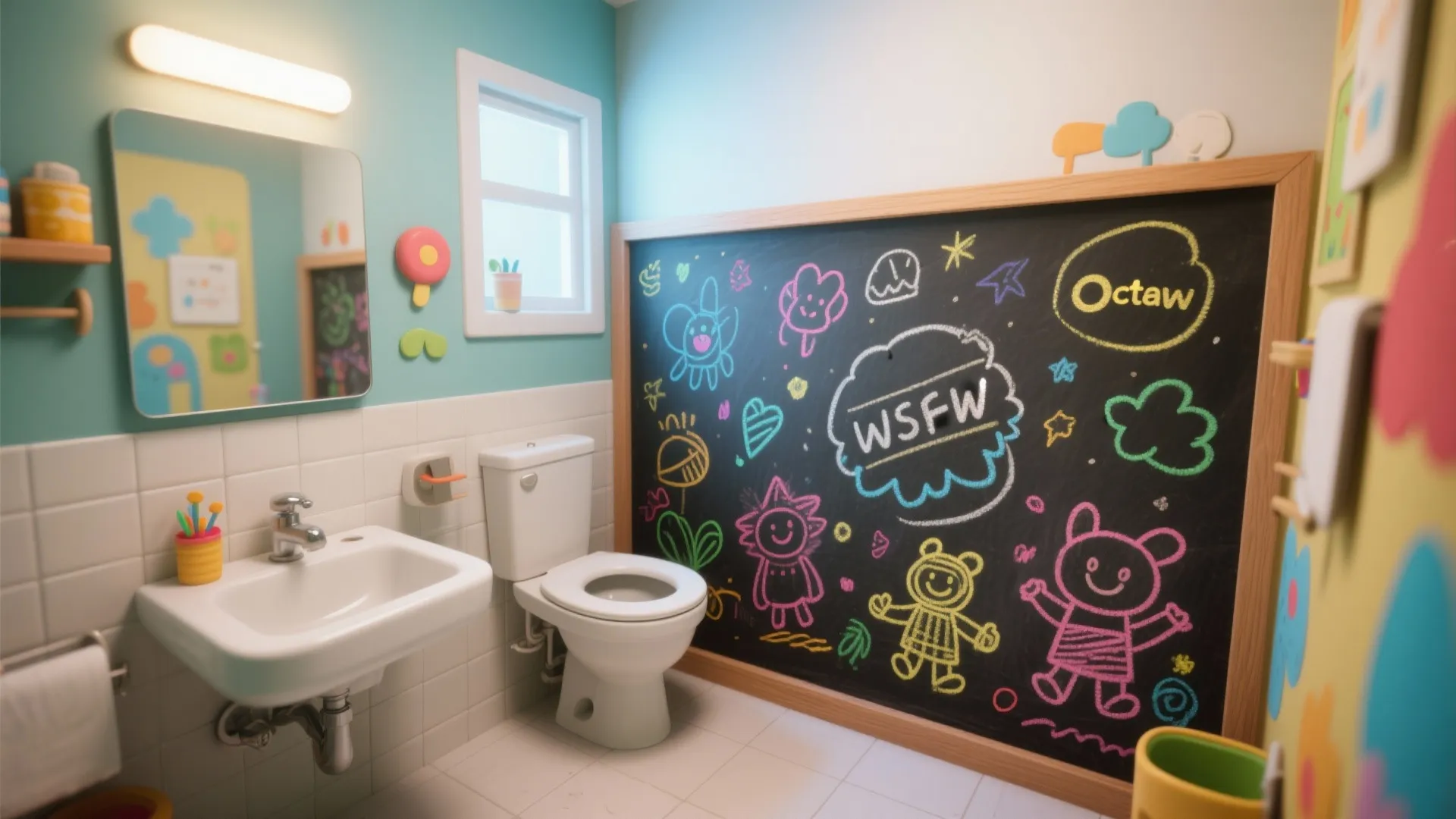 Tip 4: Interactive Chalk Walls