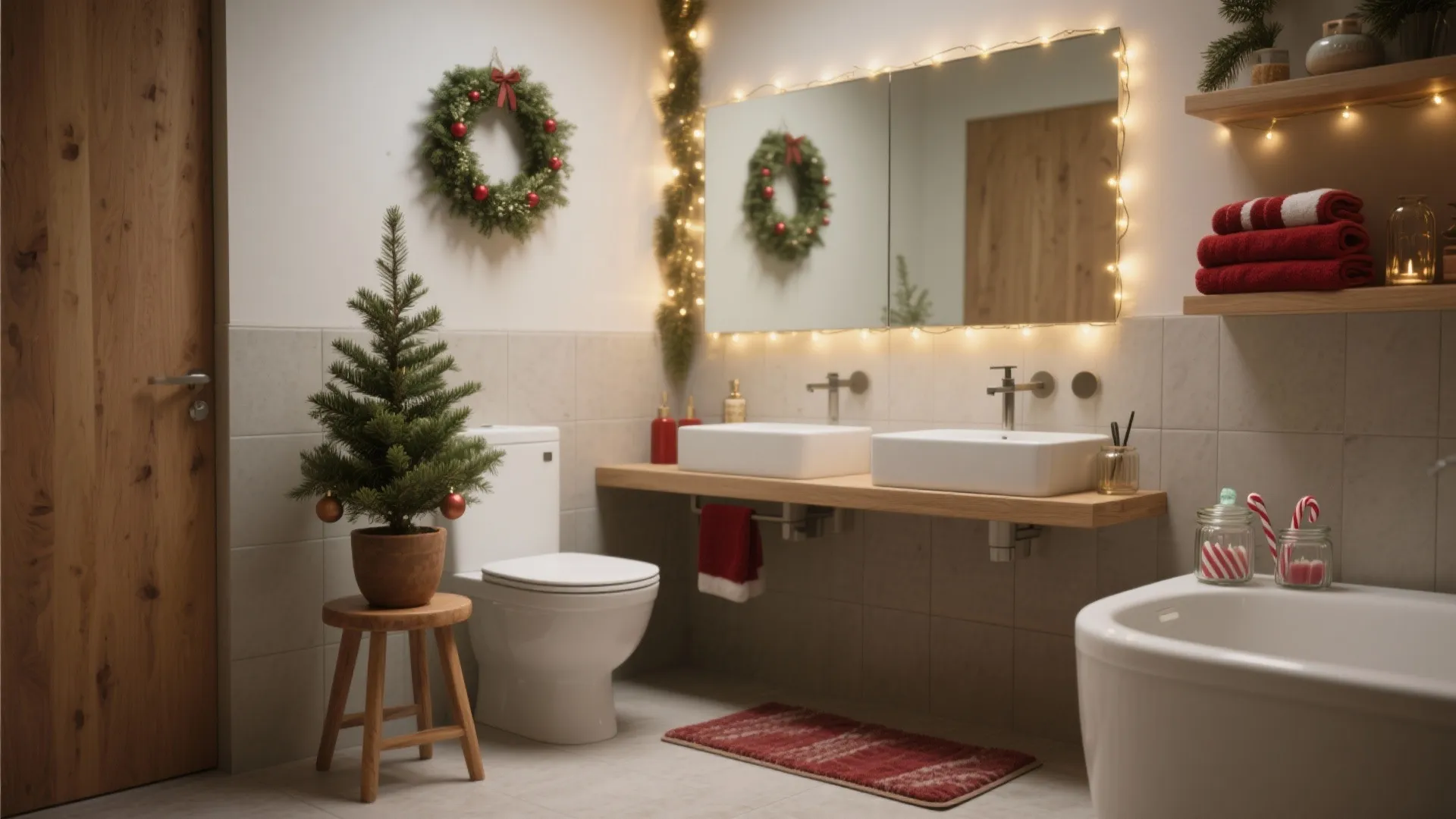 Christmas Bathroom Decor: 5 Festive Ideas: Small space, big cheer — five practical Christmas decorations for the bathroom from a pro designer