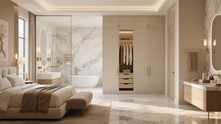 10 Master Bathroom and Closet Design Ideas