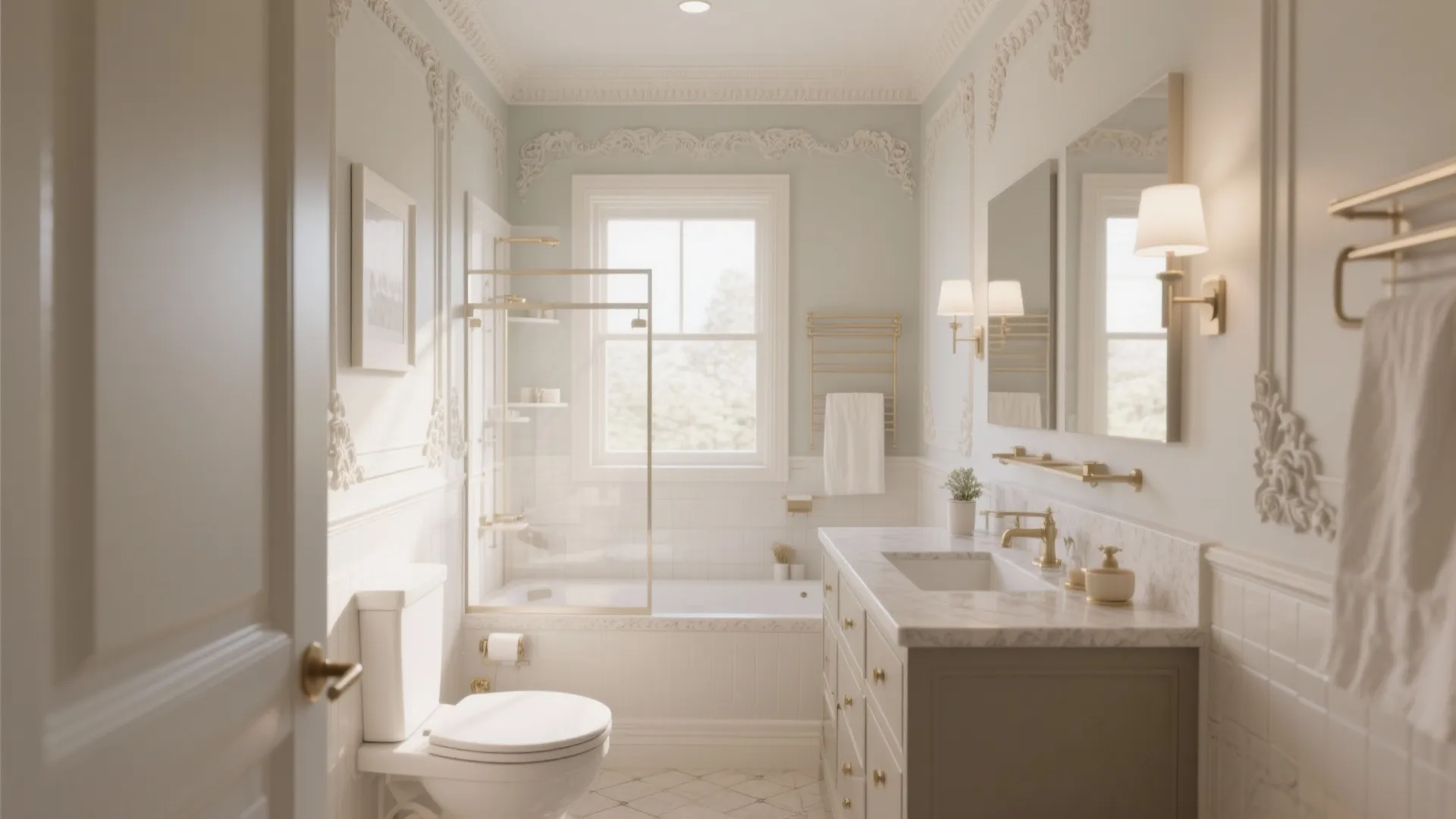 10 Crown Molding Ideas for Bathrooms: Creative Ways to Elevate Your Bathroom with Crown Molding