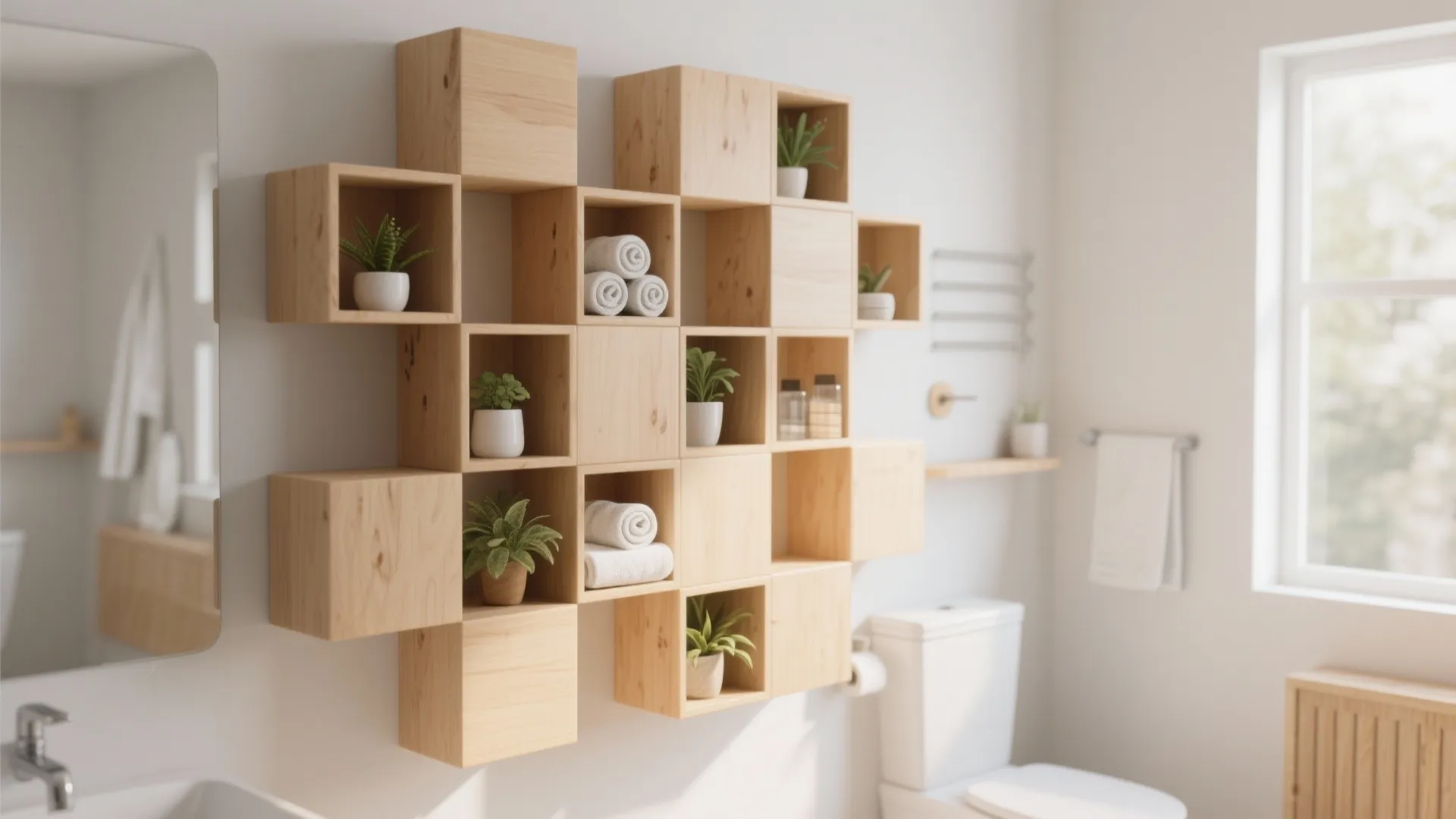 8. Wall-mounted Cubes