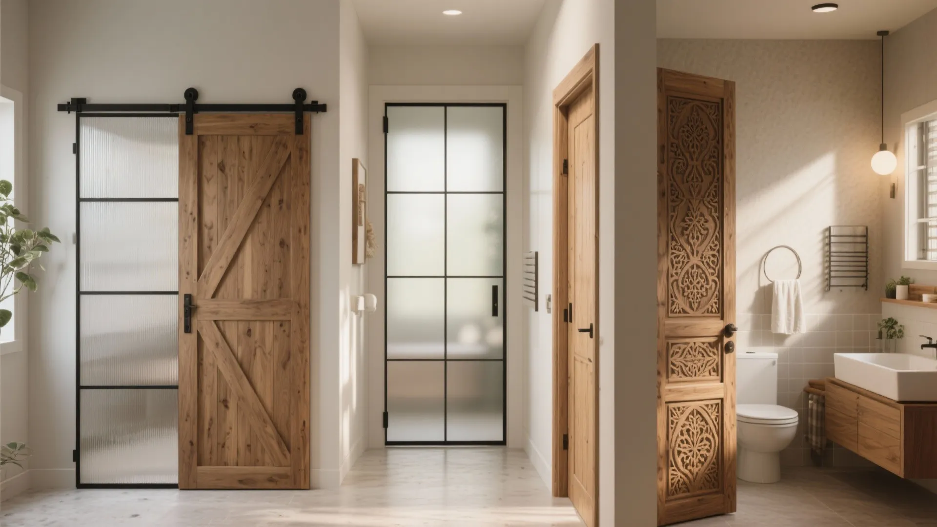 5 Inspiring Bathroom Door Design Ideas: Smart choices for stylish and functional bathroom doors