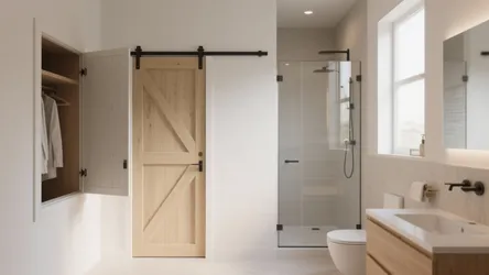 5 Bathroom Door Ideas for Small Spaces
