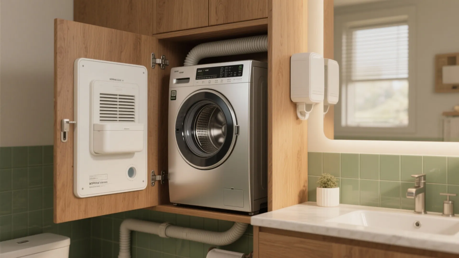 5. Think creative: dryer-in-bathroom or ductless combos