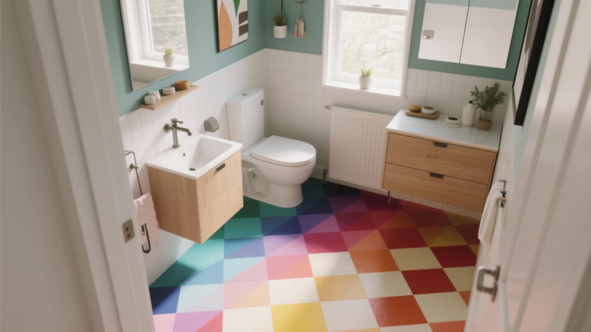 10 Bathroom Floor Paint Ideas for a Fresh Look