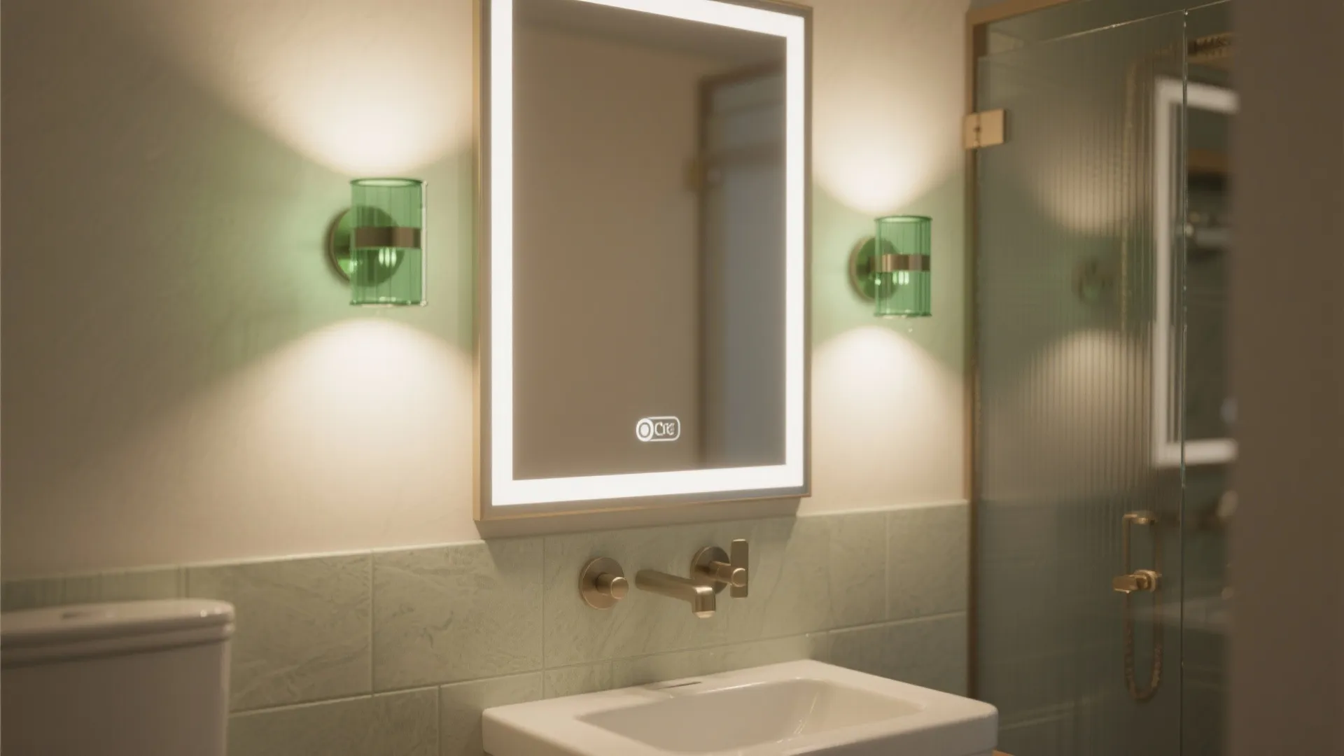 2. Frame a bathroom mirror