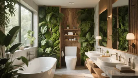 10 Green Wall Bathroom Ideas