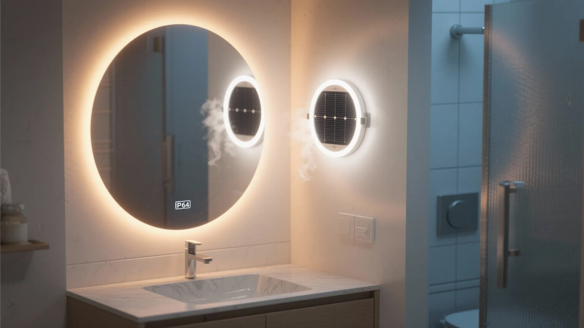 5. Make a Cozy Bathroom Mirror Halo