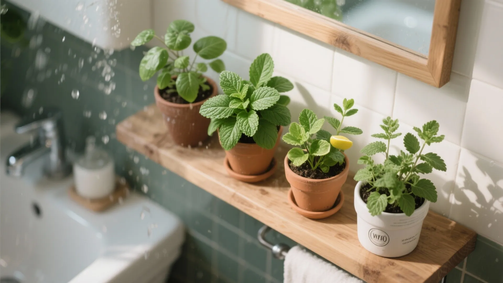 6. Herb Garden for the Bathroom