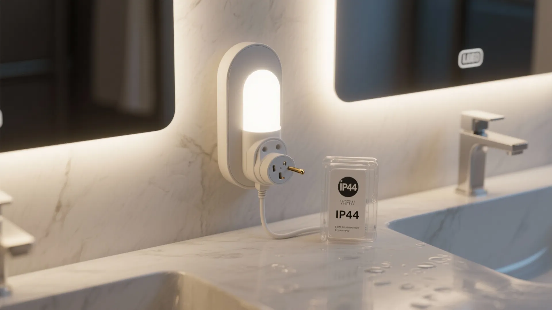 5. Bathroom mirror task lights (moisture-rated options)