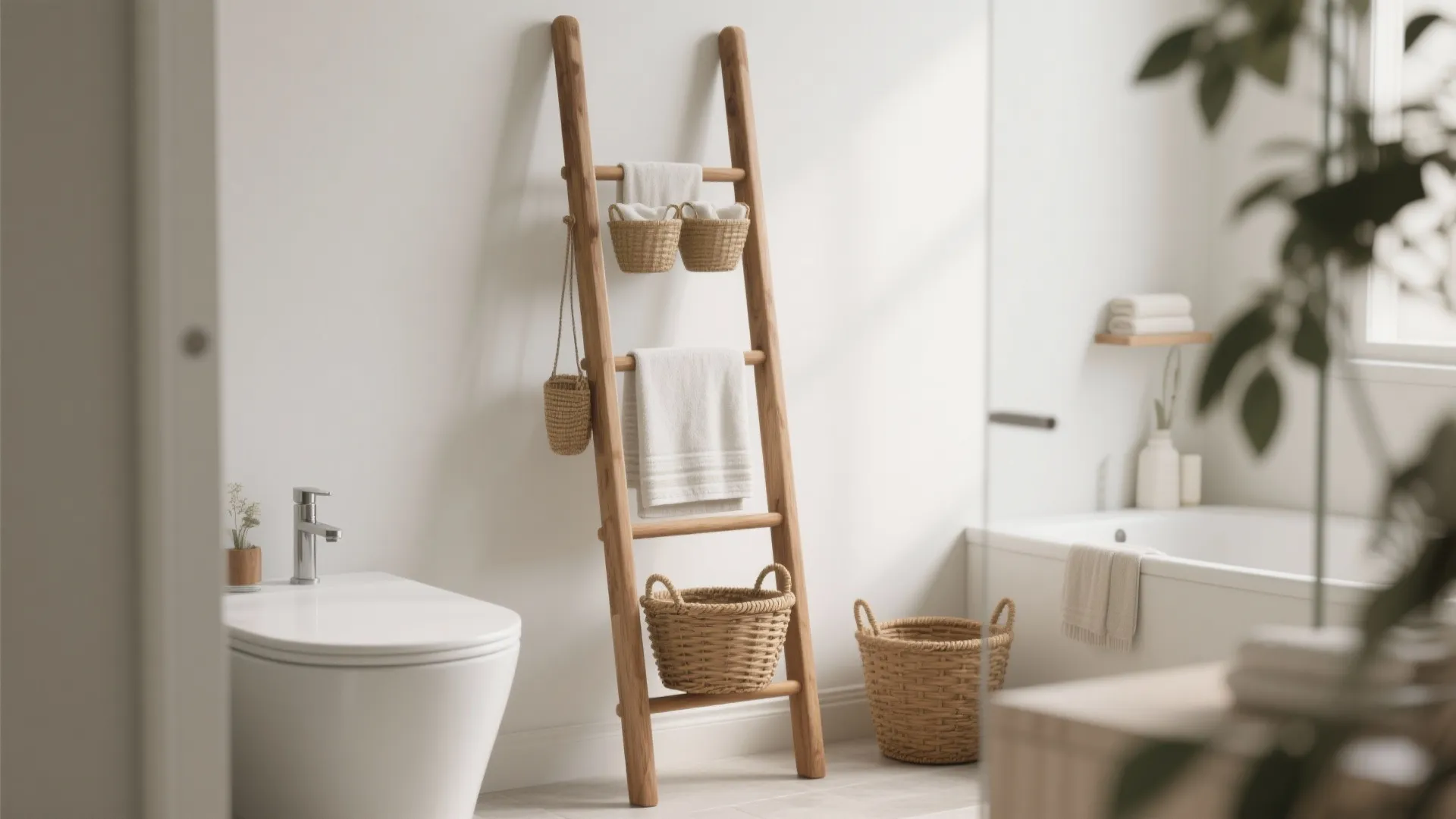 10. Decorative Ladder Rack