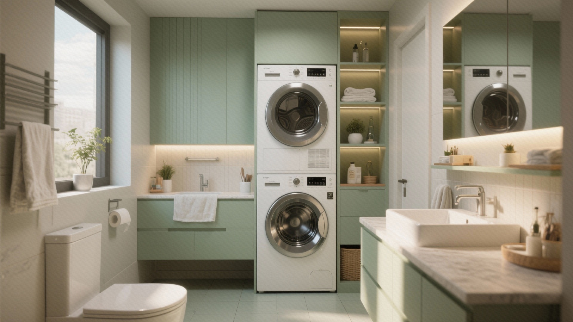 Tiny Bathroom? 5 Bathroom Laundry Combo Layouts That Fit — free download
