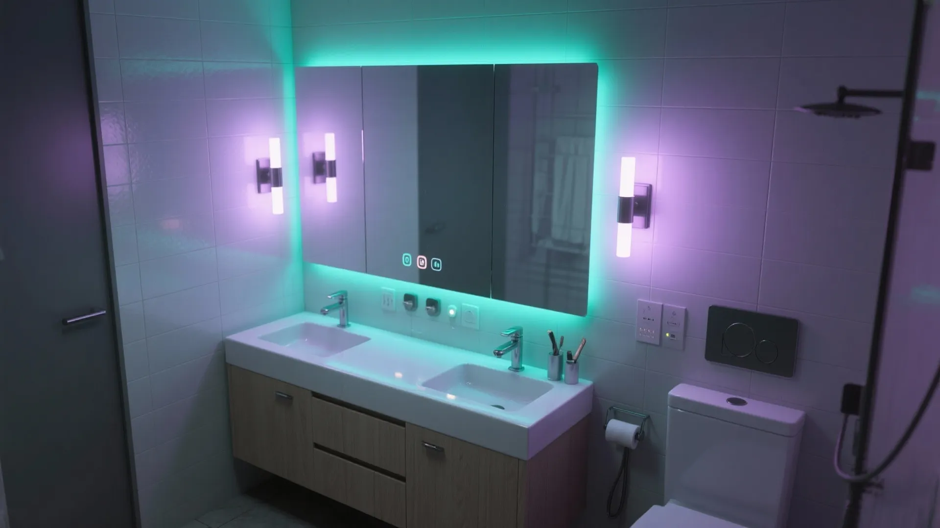 5. Layer task and ambient lighting for flexible bathrooms