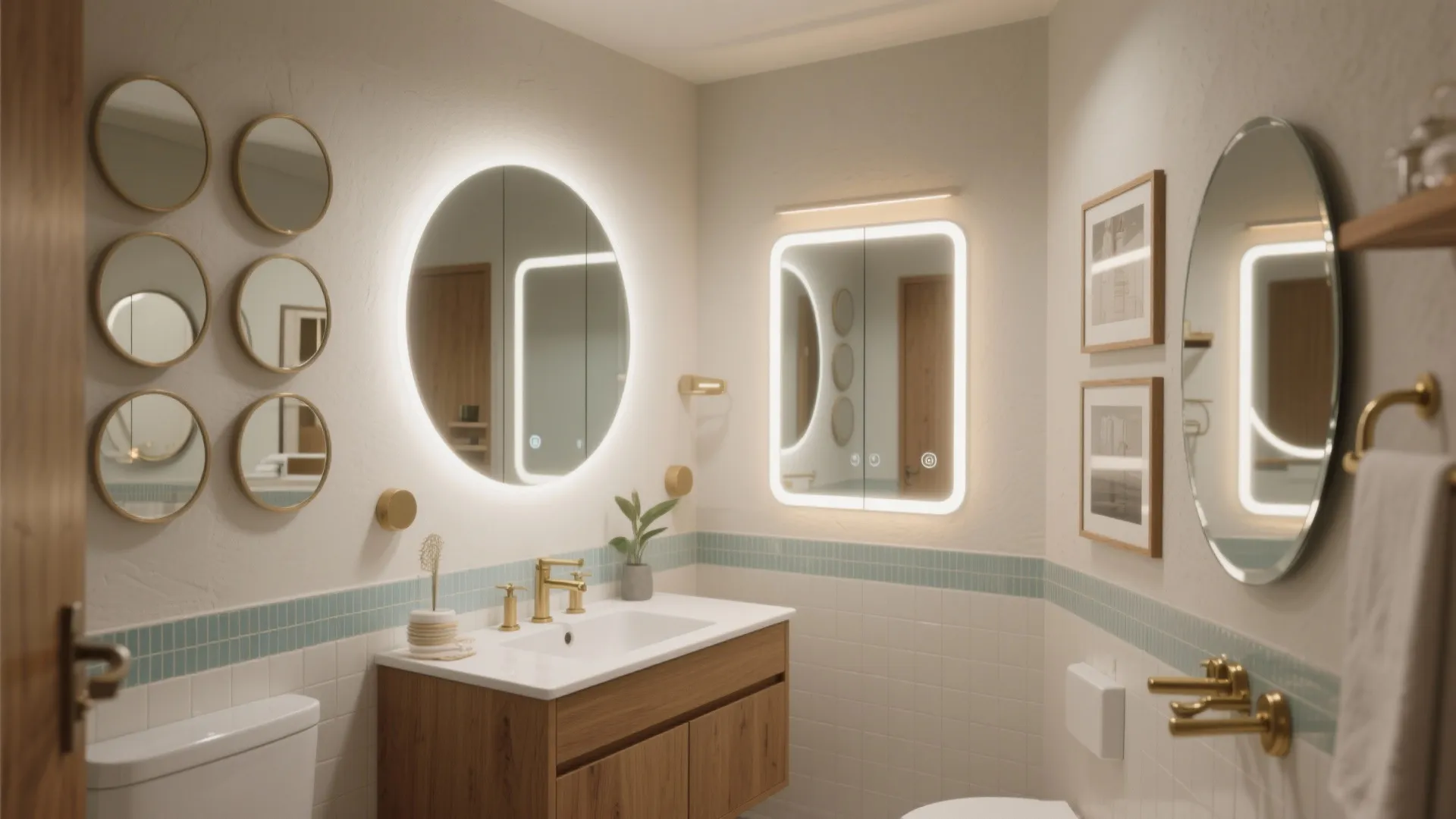 Bathroom Mirror Ideas: 5 Stylish Picks: Practical and playful mirror decorating ideas for small bathrooms — from backlit LEDs to mirrored storage