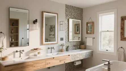 10 Frame Ideas for Your Bathroom Mirror
