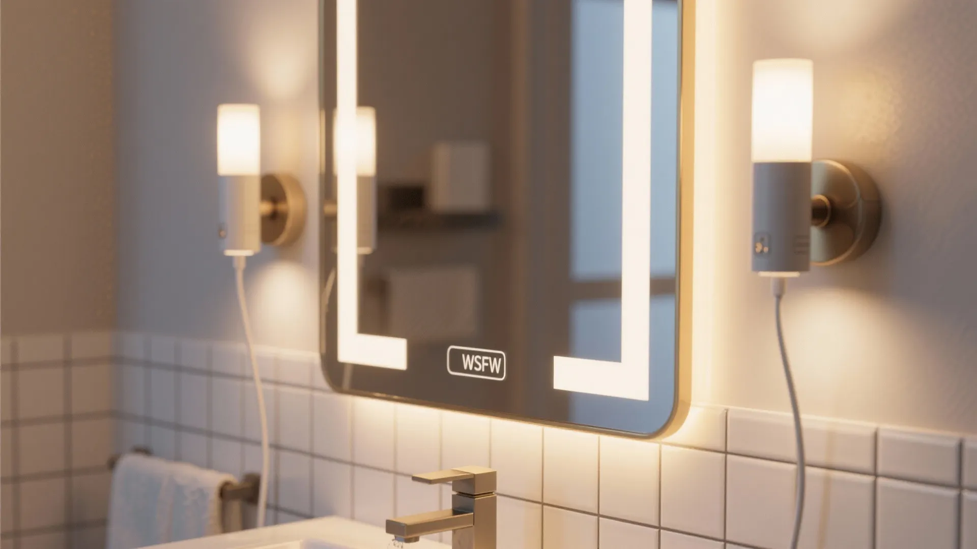 3. Bathroom Mirror Uplights