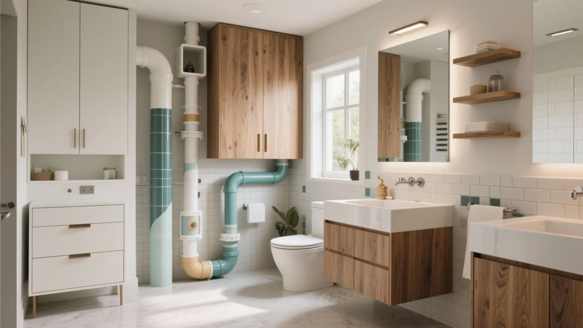 Creative Bathroom Pipe Boxing Ideas: Innovative Ways to Conceal Pipes in Your Bathroom