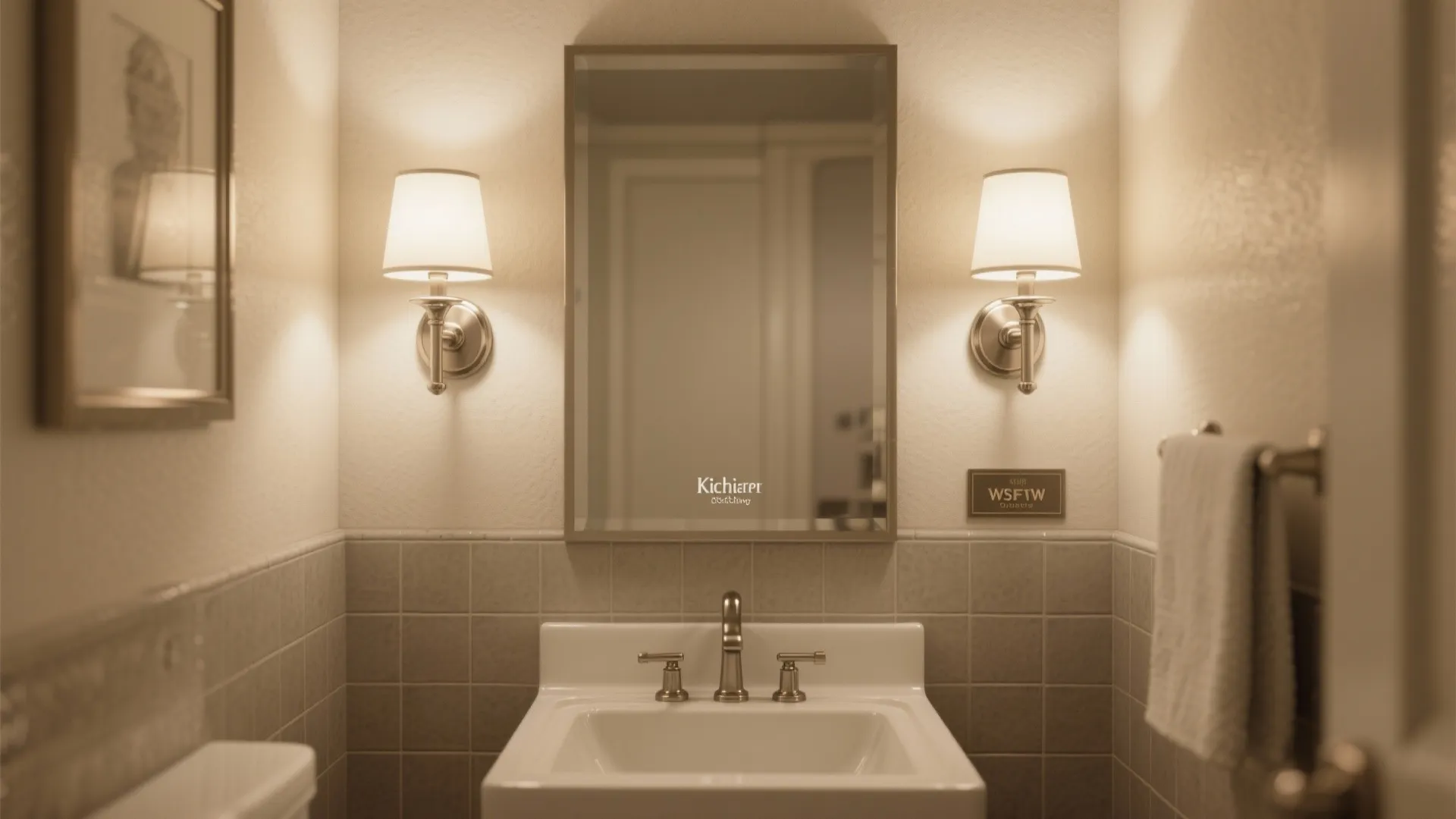 4. Bathroom task lighting for makeup and shaving
