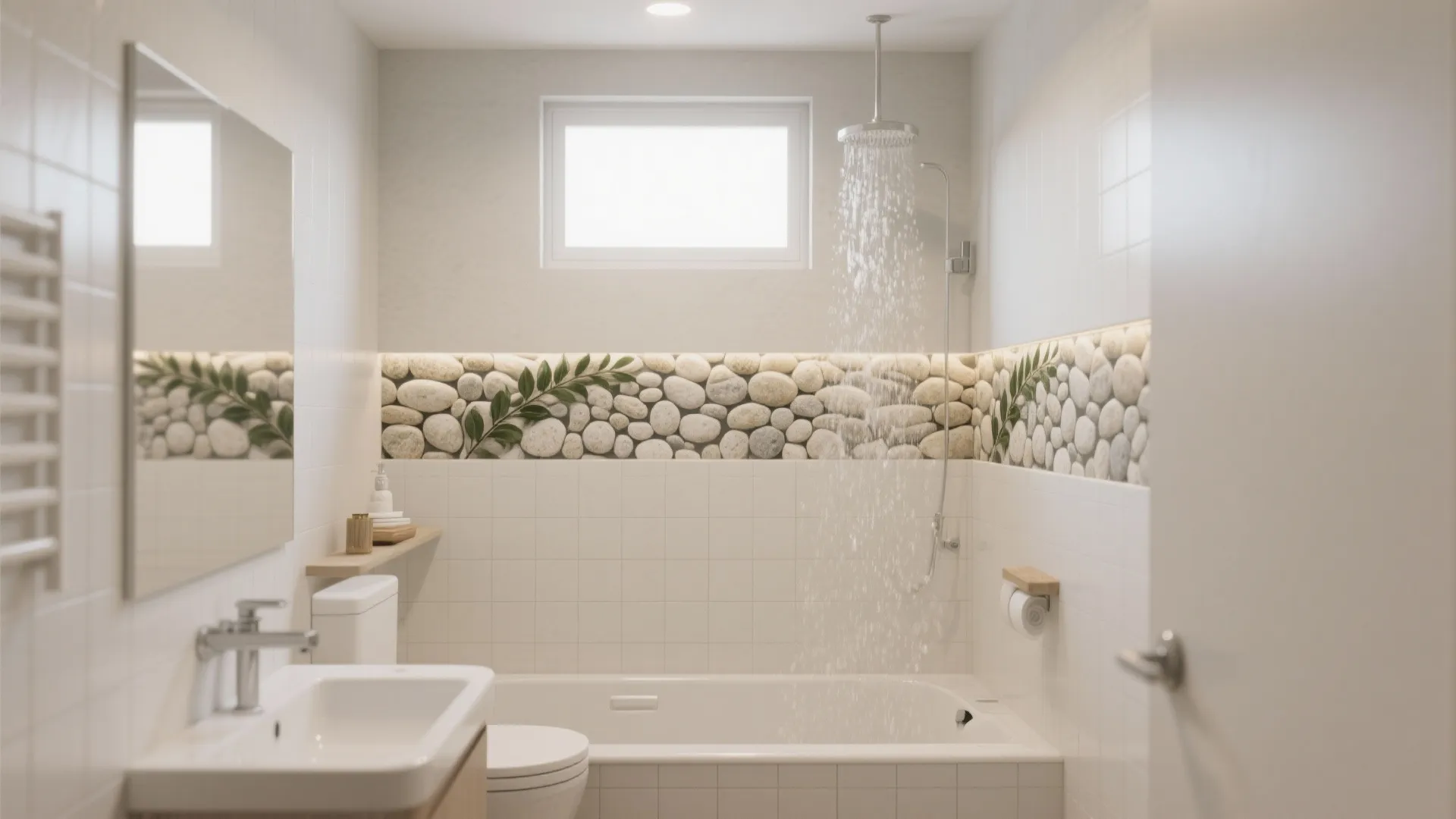 Bathroom-safe decals for spa vibes