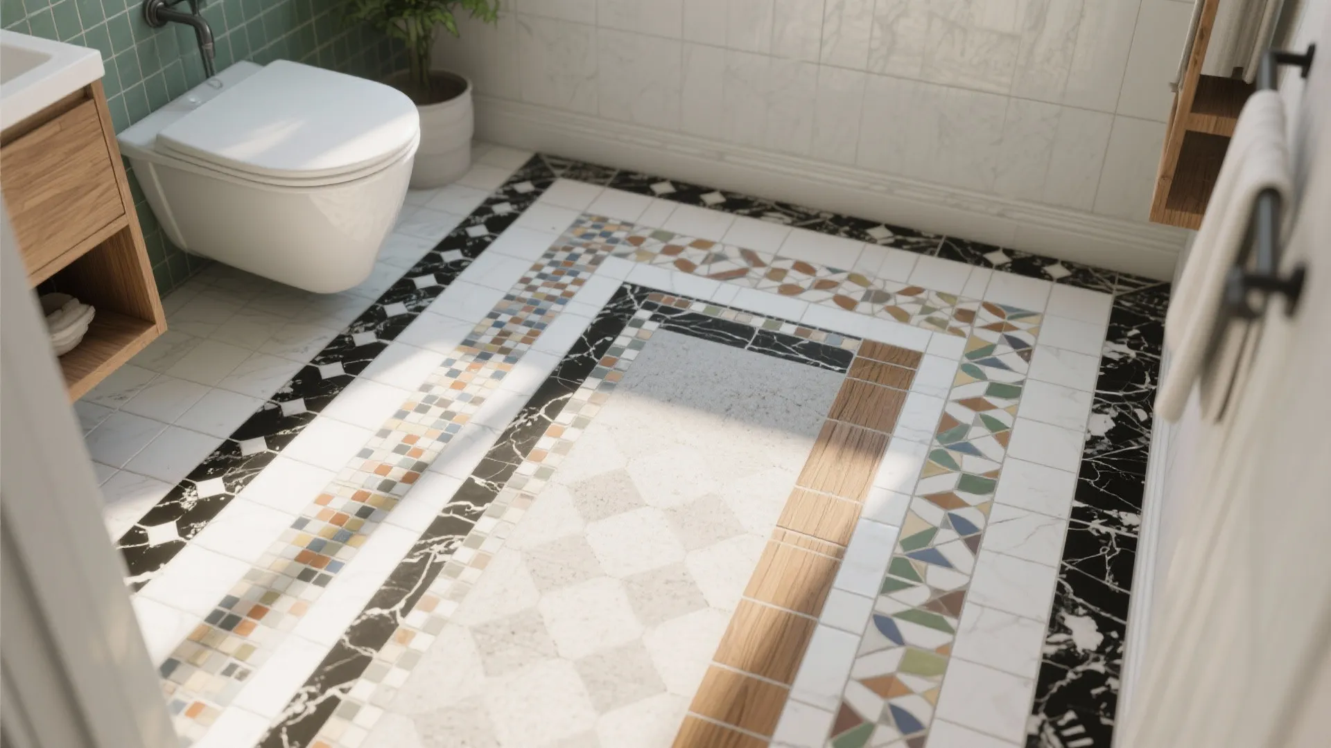10 Bathroom Floor Tile Border Ideas: Creative Ways I’ve Used Tile Borders to Transform Bathrooms