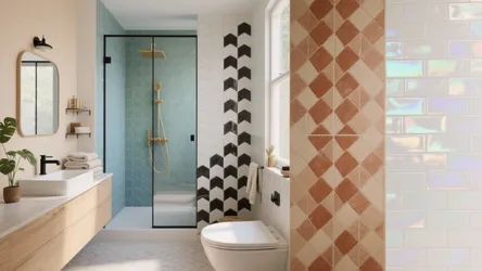 5 Bathroom Tiles Colour Design Ideas