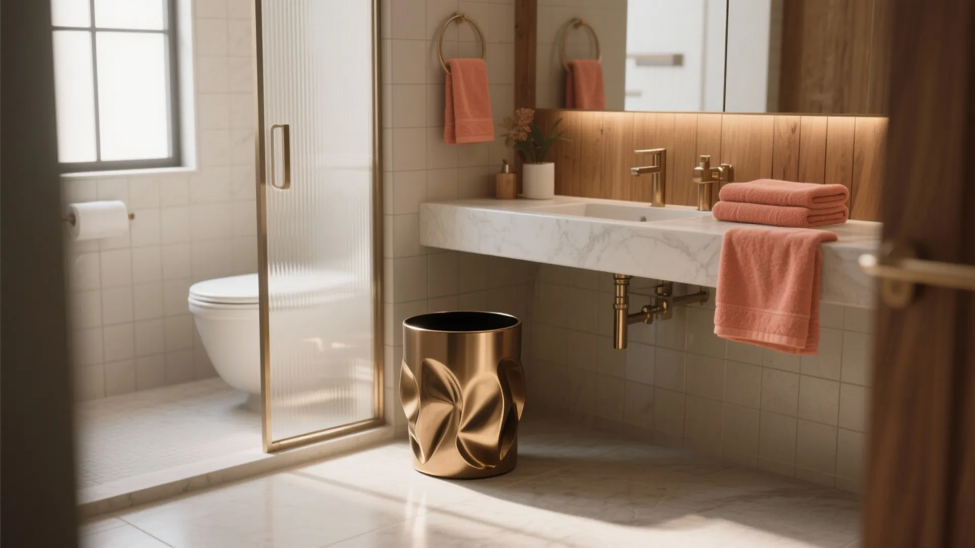 Decorative Bathroom Trash Cans — 5 Stylish Ideas: Small bathroom, big style: creative trash can ideas that double as decor