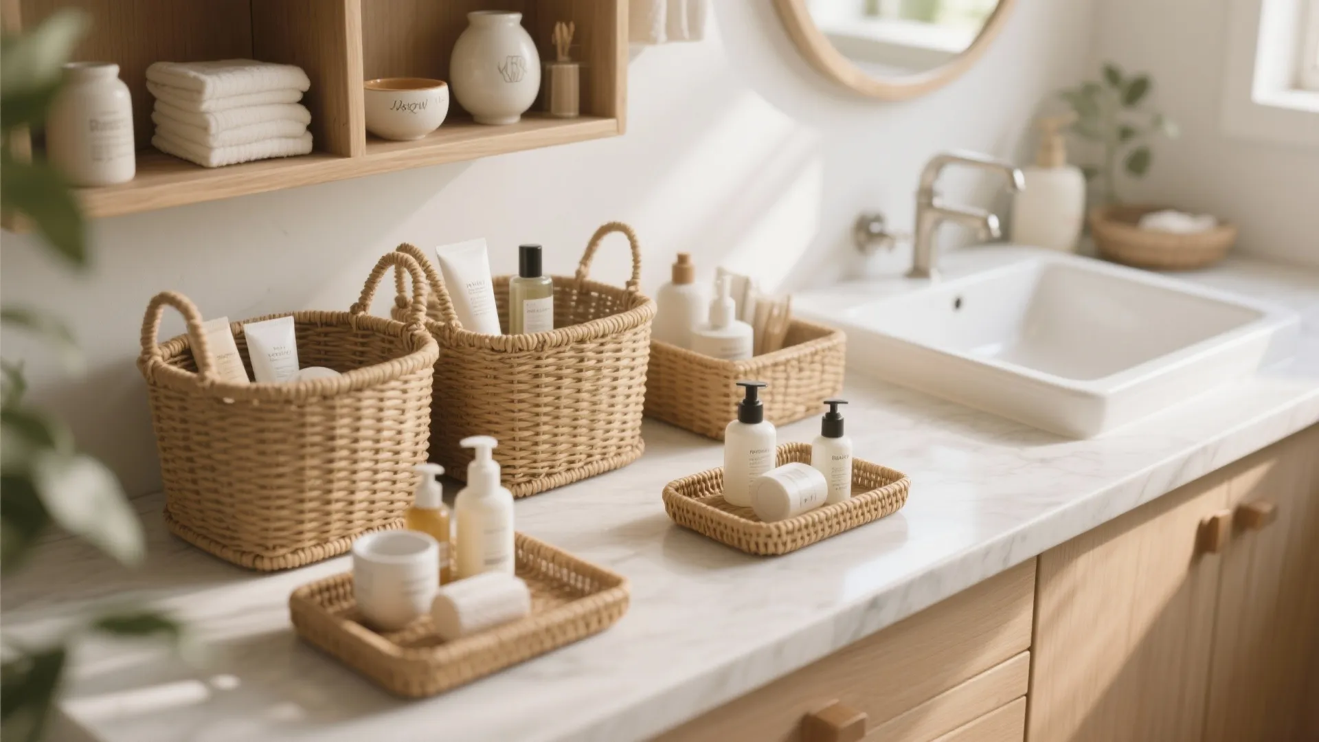 9. Decorative trays and baskets