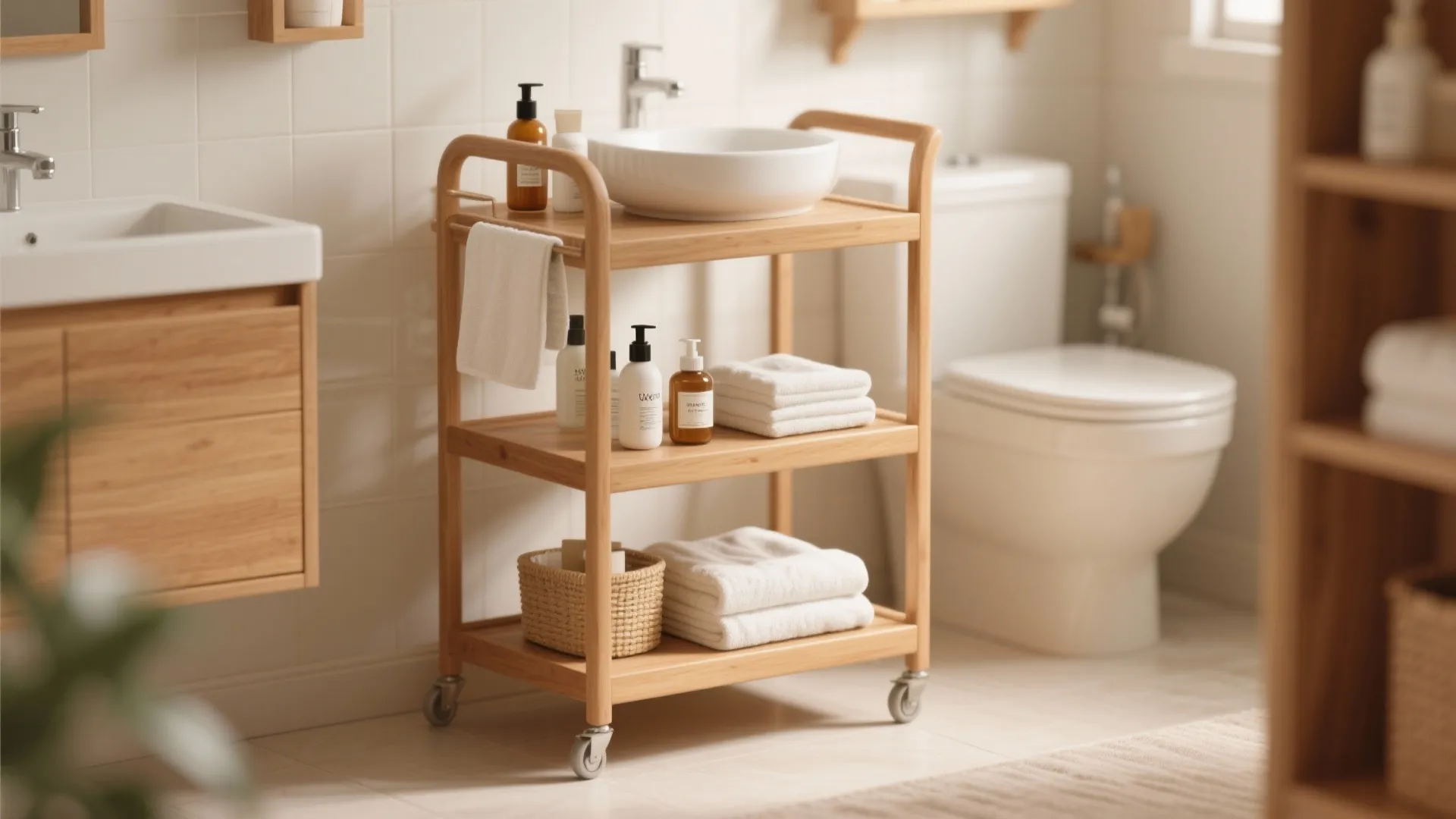 4. Tiered trolley carts