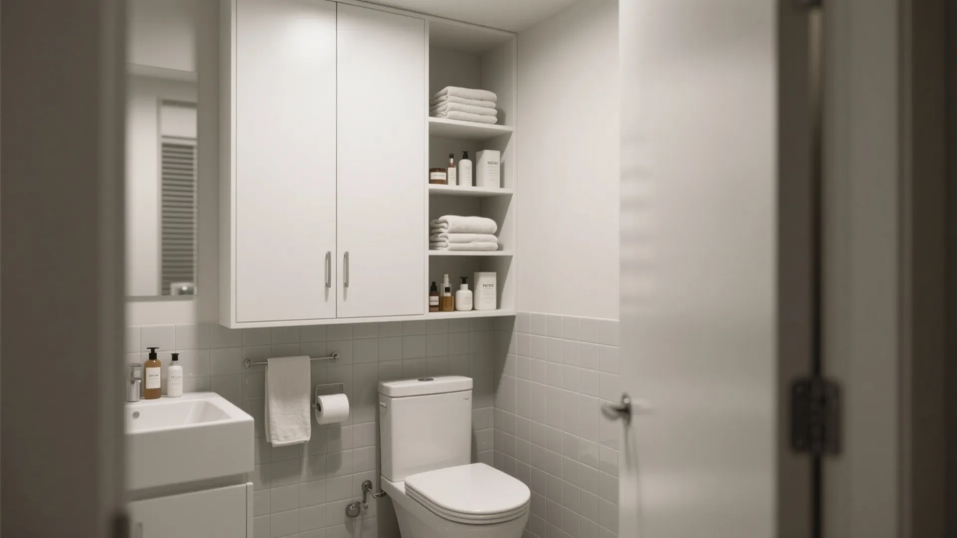 7. Vertical Storage in the Bathroom