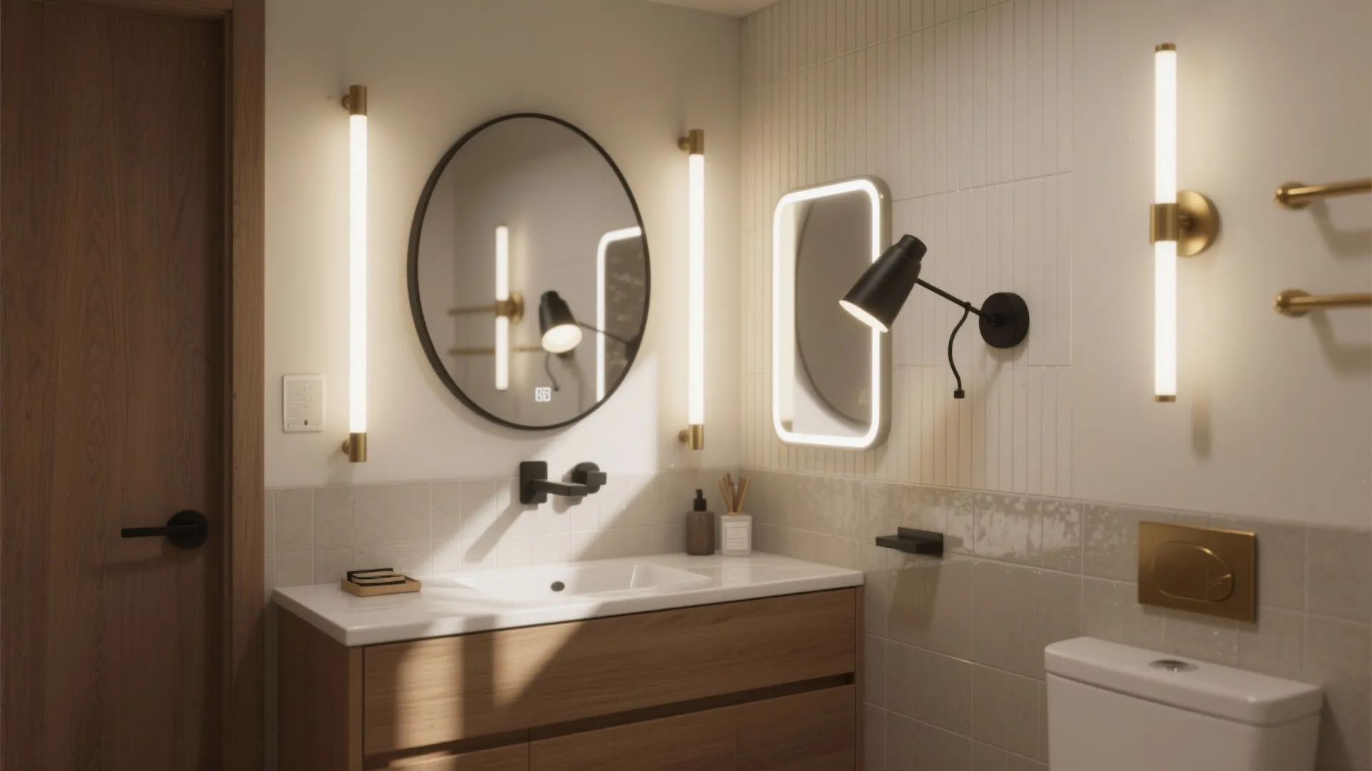 5 Wall-Mounted Bathroom Light Fixture Ideas