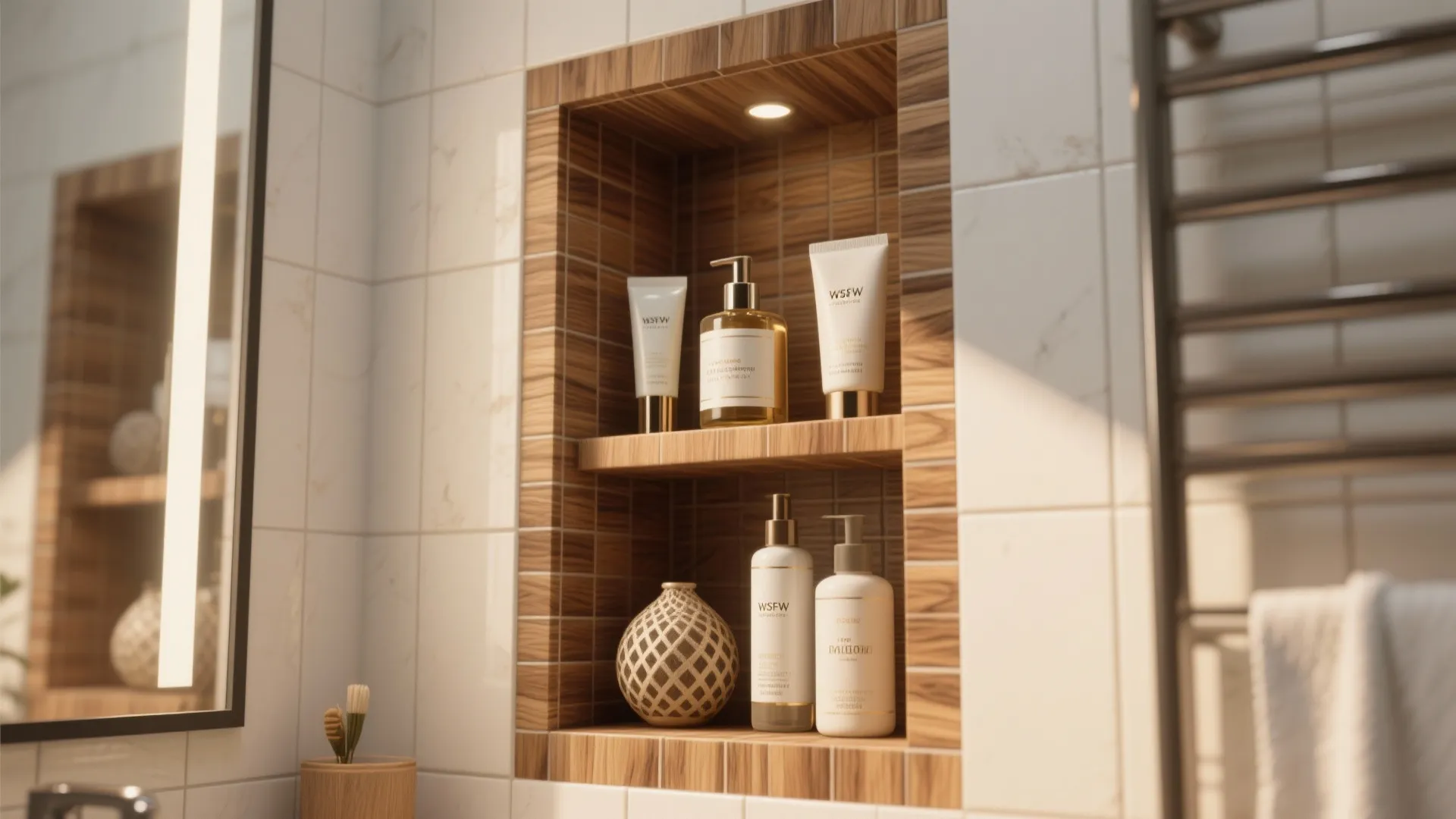 Wall niches for storage