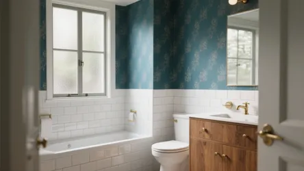 Wallpaper for Small Bathroom — 5 Ideas
