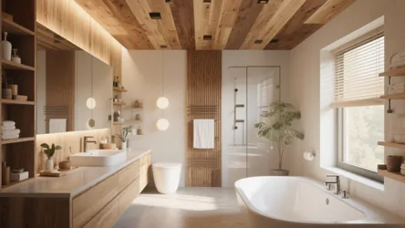 10 Bathroom Wood Ceiling Ideas