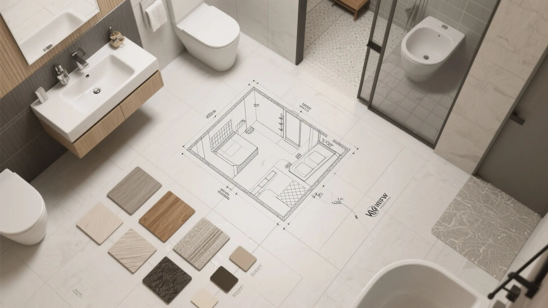 3. Two bathrooms with smart zoning