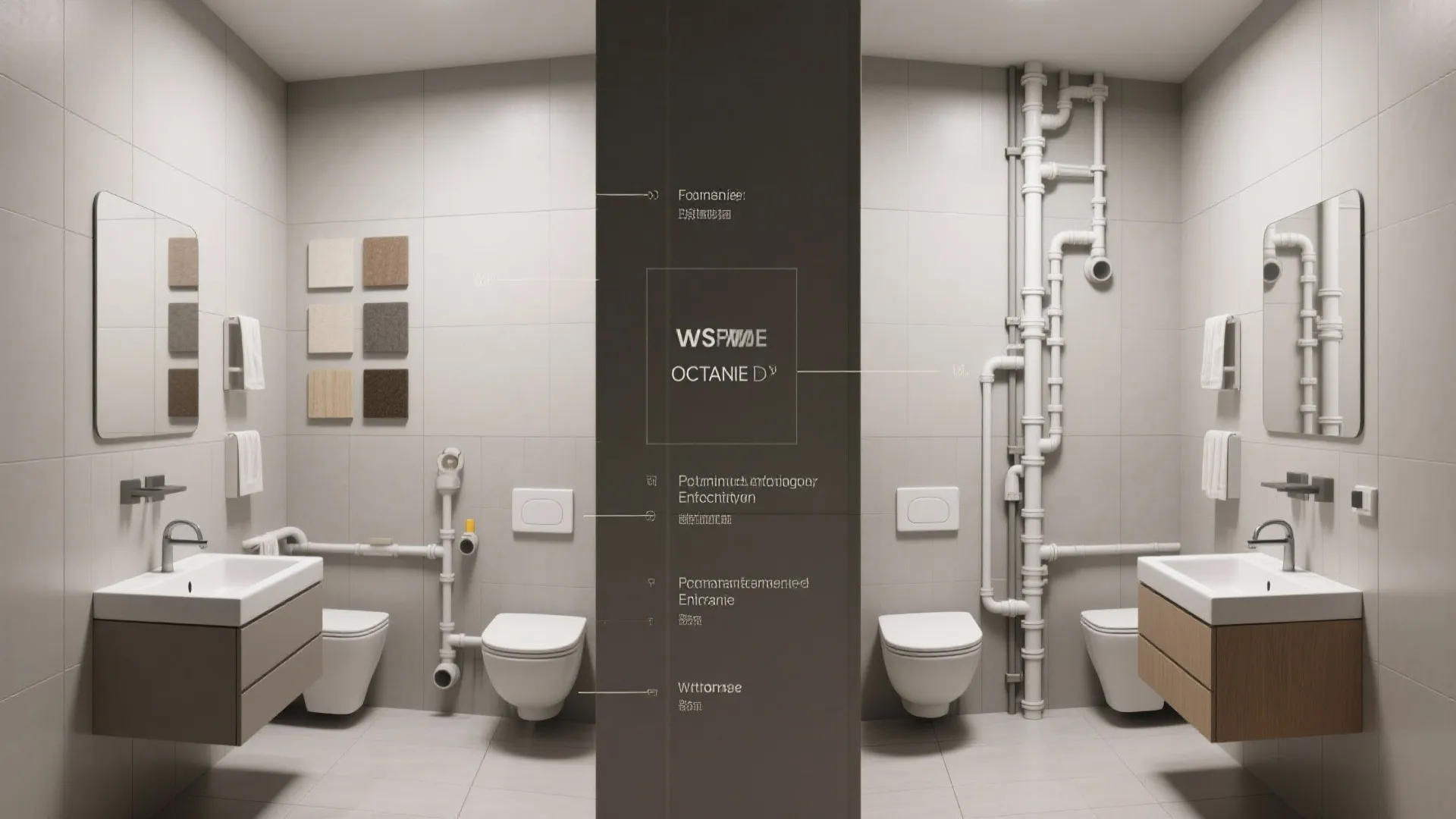 4. Two full bathrooms placed back-to-back