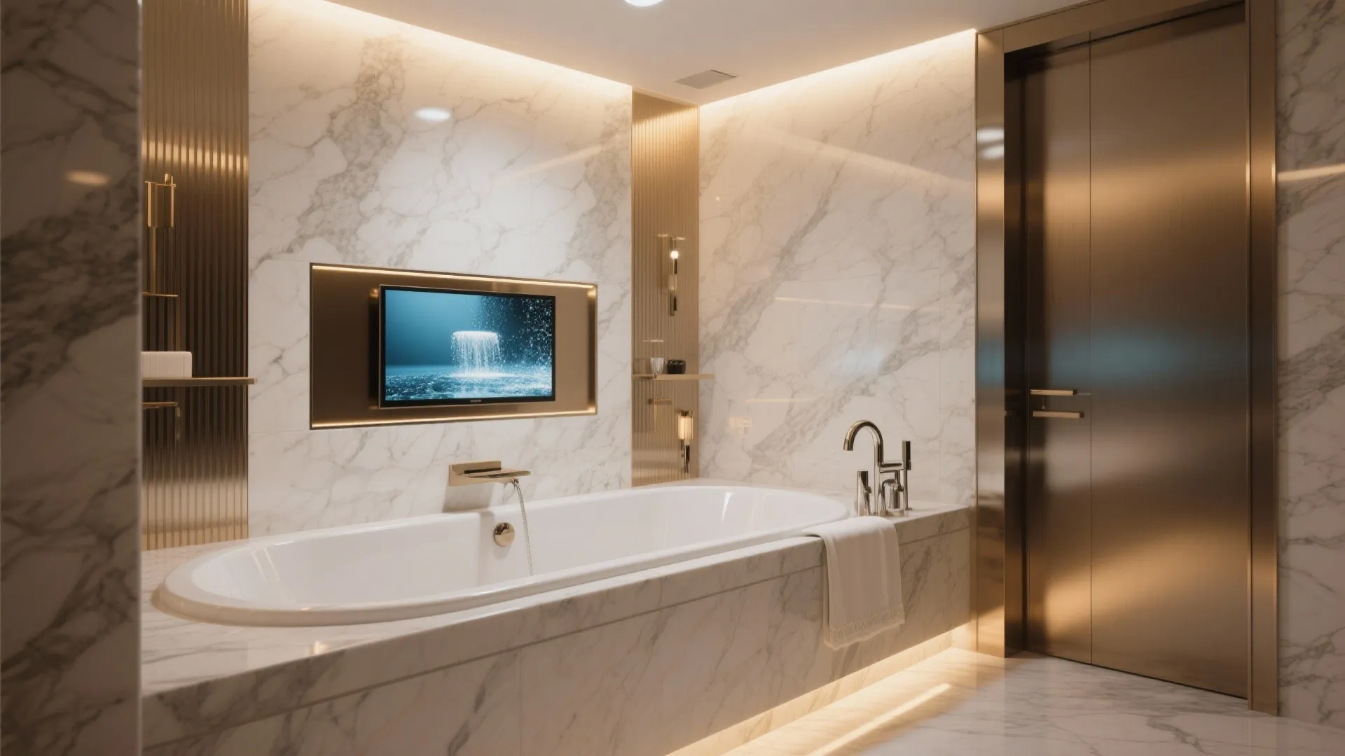 10: Embedded Bathtub TV