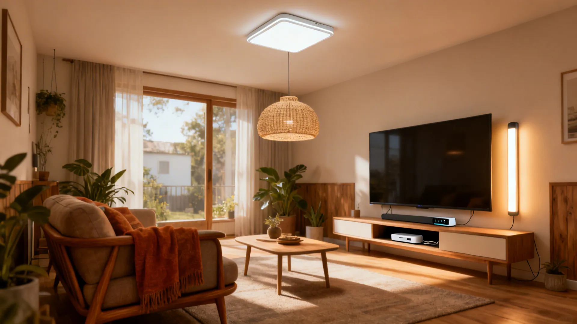 5 Battery-Powered Ceiling Light Ideas for Living Rooms